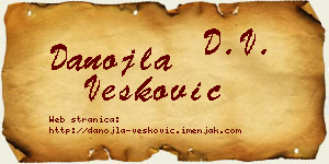 Danojla Vesković vizit kartica